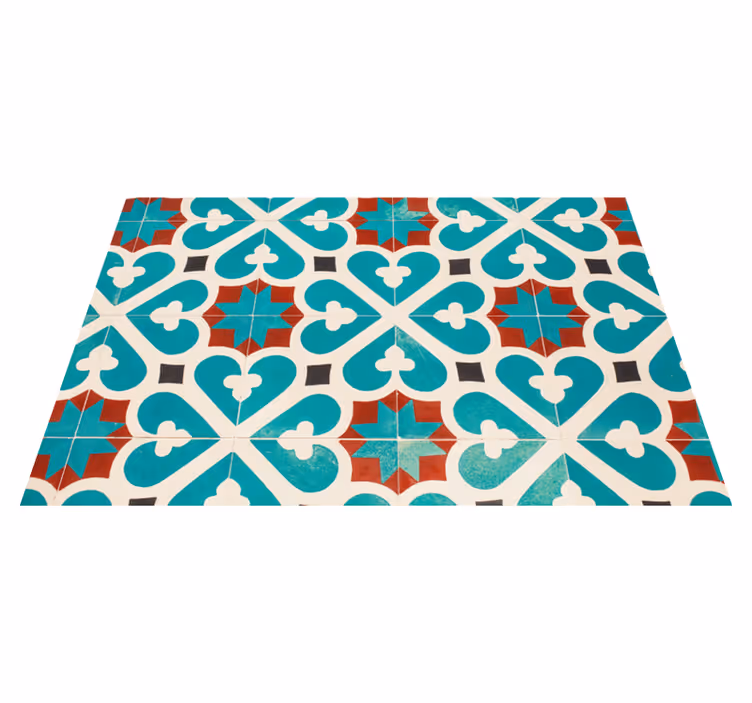 Livlig geometrisk koncept bordstabletter - Tenstickers