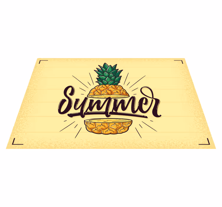 Bordstabletter texter sommar ananas grafik - Tenstickers