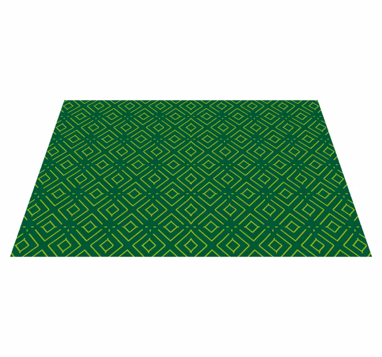 Bordstabletter geometriskt grönt mönster - Tenstickers