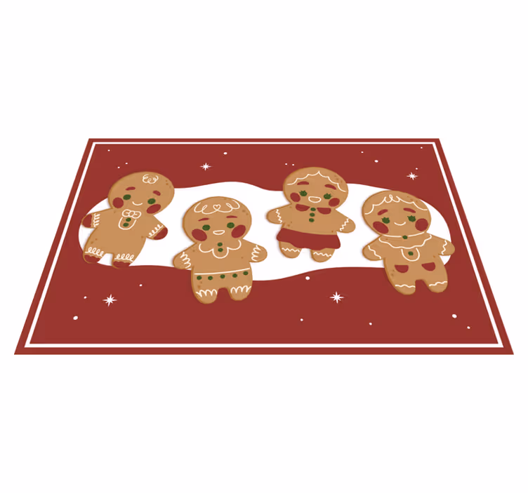 Jul bordstabletter med pepparkaksgubbar - Tenstickers