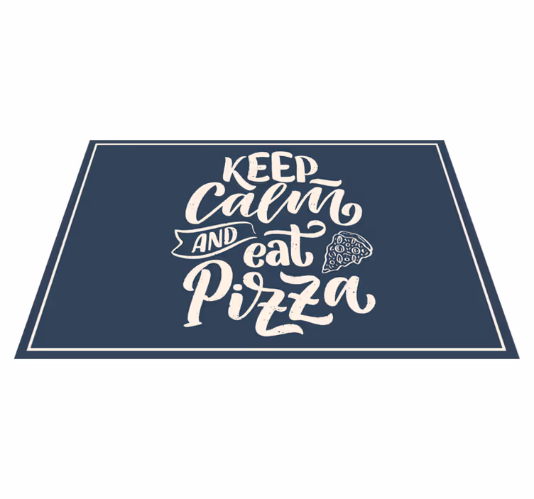 Håll dig lugn och äta pizza vinylplattformar - Tenstickers