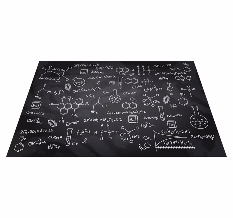 Bordstabletter original kemisk formel tryck - Tenstickers