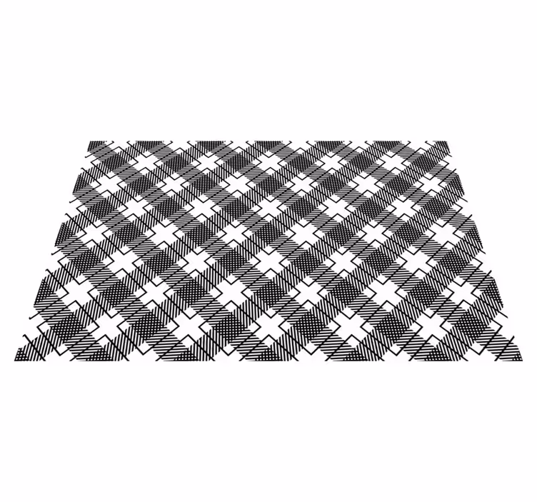 Geometrisk textur yta bordstabletter - Tenstickers