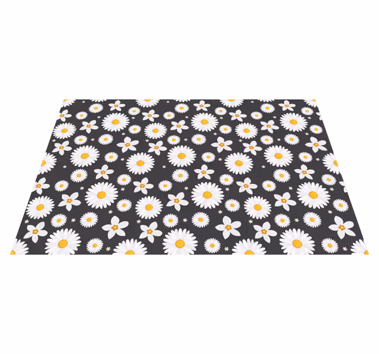 Bordstabletter med prästkrage blommor - Tenstickers