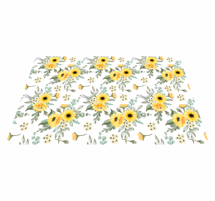 Bordstabletter original solrosblommönster - Tenstickers