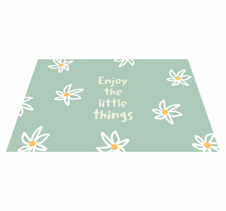 Inspirerande blomma design moderna bordstabletter - Tenstickers