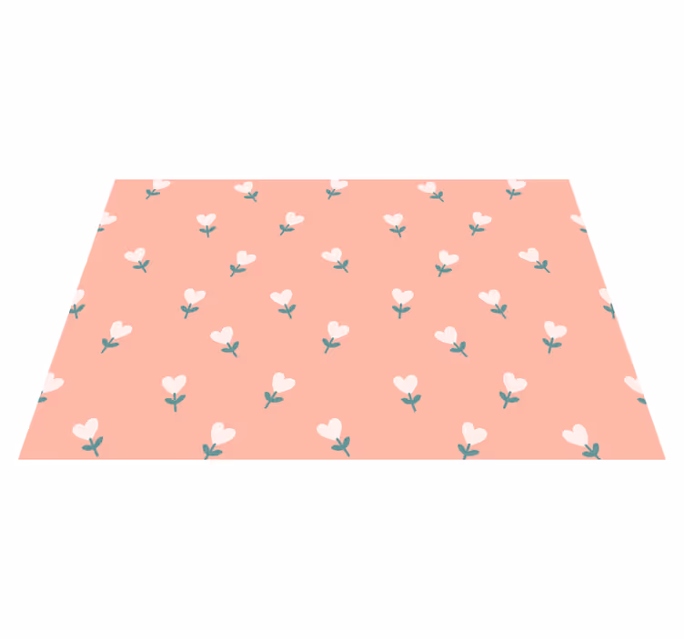 Härdformade blommor mönster moderna bordstabletter - Tenstickers