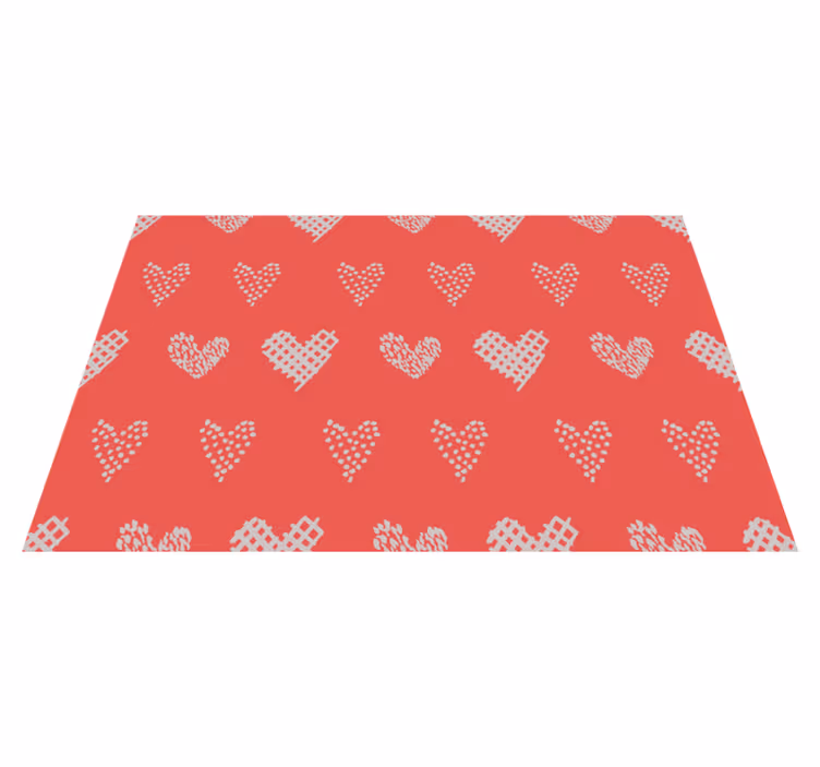 Hjärtformat textur bordstabletter - Tenstickers