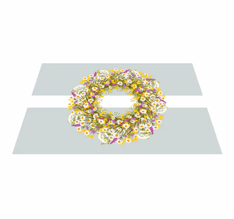 Vilda blommor eleganta bordstabletter - Tenstickers