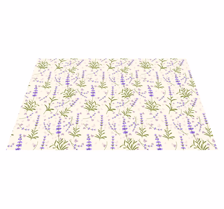 Bordstabletter lavendelblommönster - Tenstickers