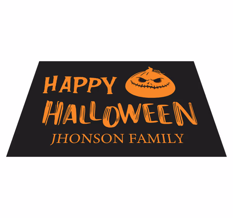Bordstabletter halloween familjehälsning - Tenstickers