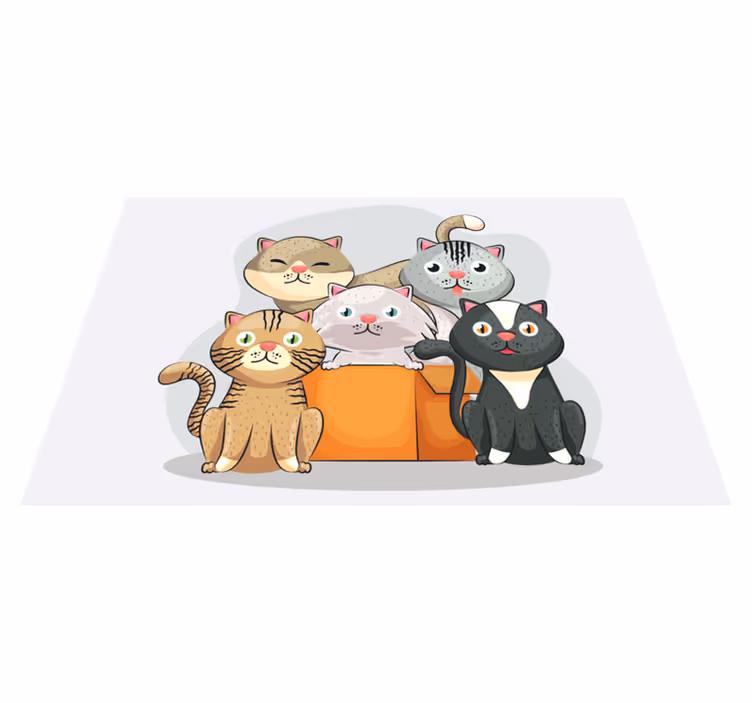 Katter i rutan barn bordstabletter - Tenstickers