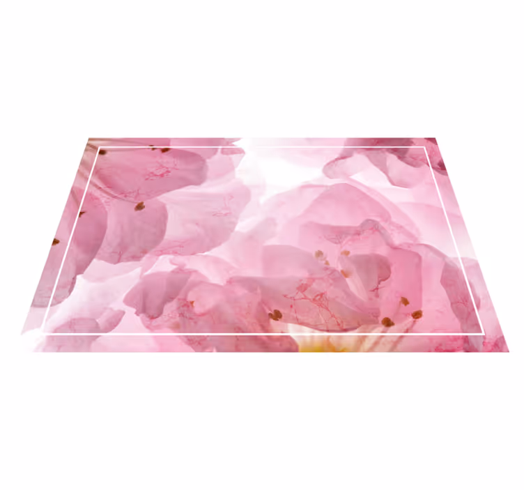 Bordstabletter elegant med mjukt blommönster - Tenstickers