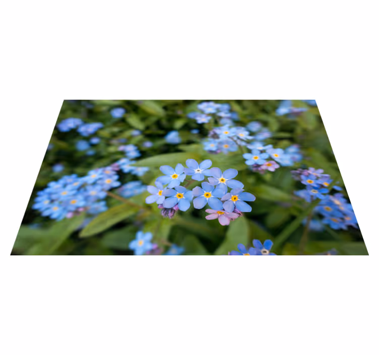 Söta små blå blommor bordstabletter - Tenstickers