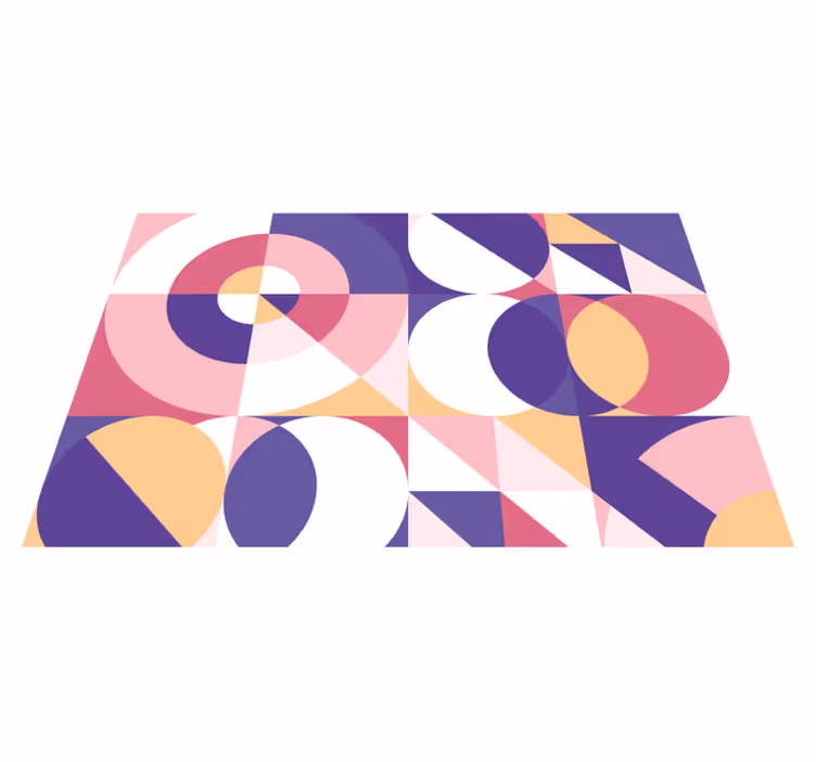 Bordstabletter modernt geometrisk färgarrangemang - Tenstickers