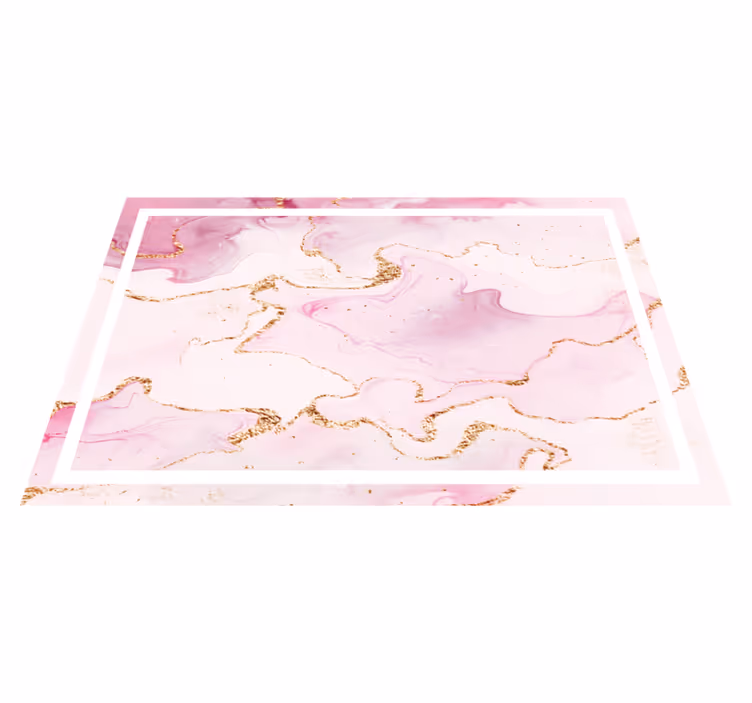 Roséguld marmor texturerat bordstabletter - Tenstickers