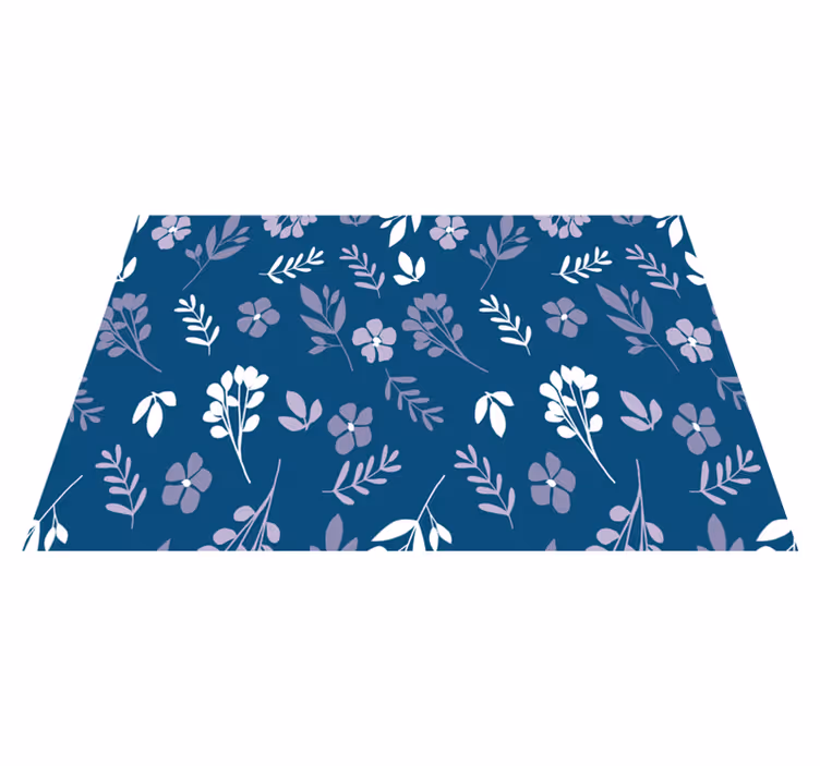 Bordstabletter med botaniskt blommönster - Tenstickers