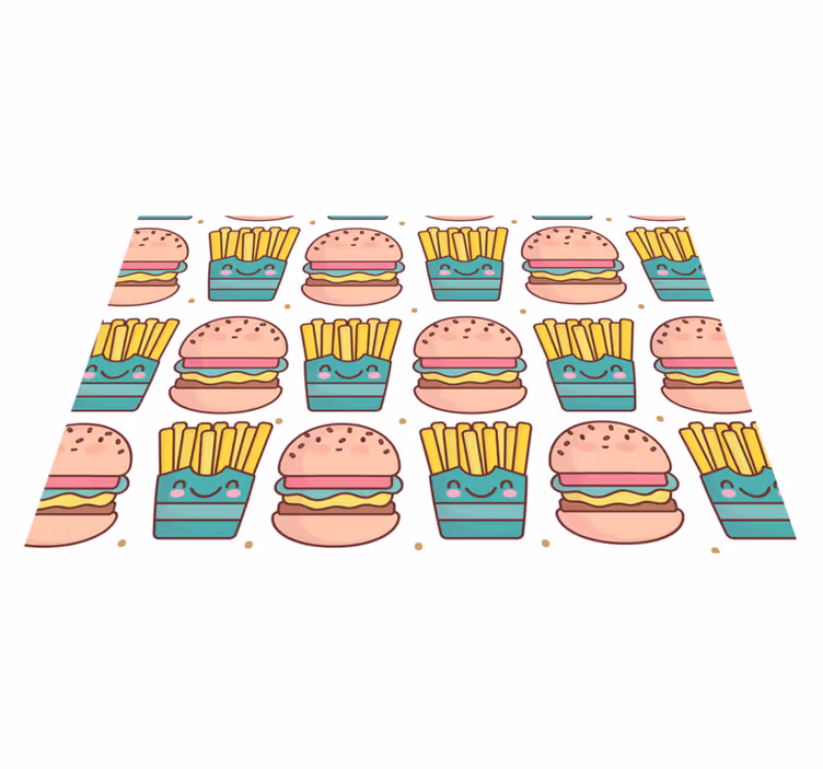 Pommes frites och hamburgare moderna maträtter - Tenstickers