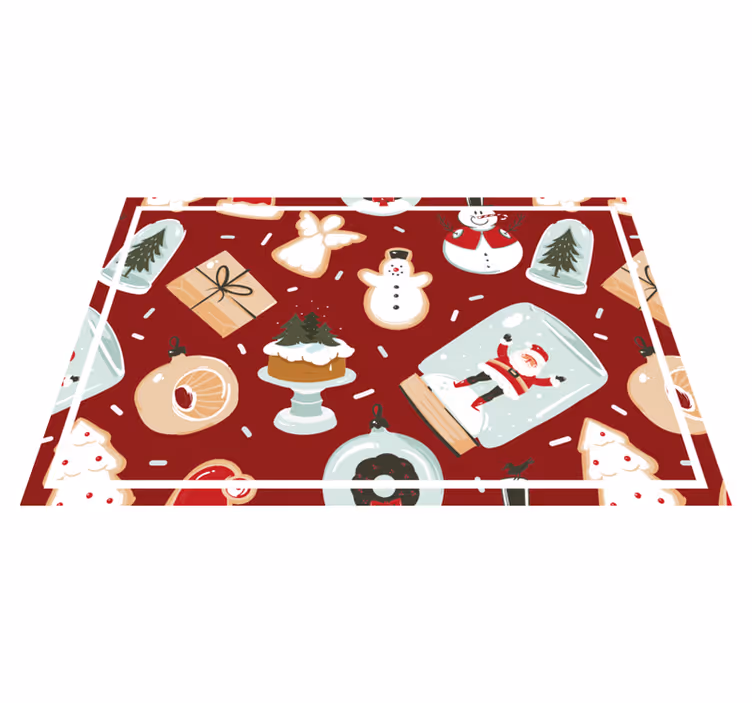 Jul bordstabletter med festliga julmotiv - Tenstickers