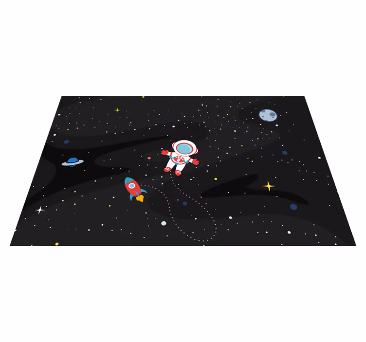 Bordstabletter barnen astronaut och raket - Tenstickers