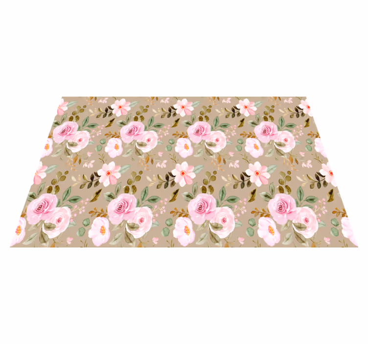 Bordstabletter original botaniskt mönster arrangemang - Tenstickers