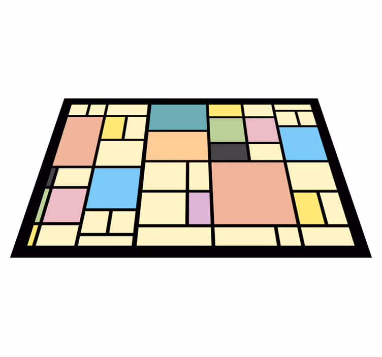 Bordstabletter modernt geometriskt abstrakt mönster - Tenstickers