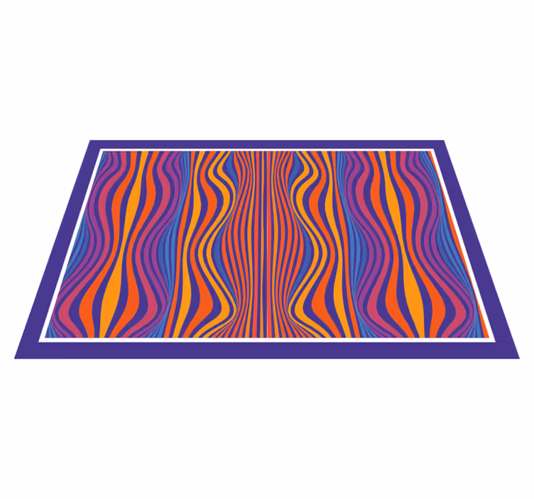 Psykedeliska groovy linjer ursprungliga bordstabletter - Tenstickers