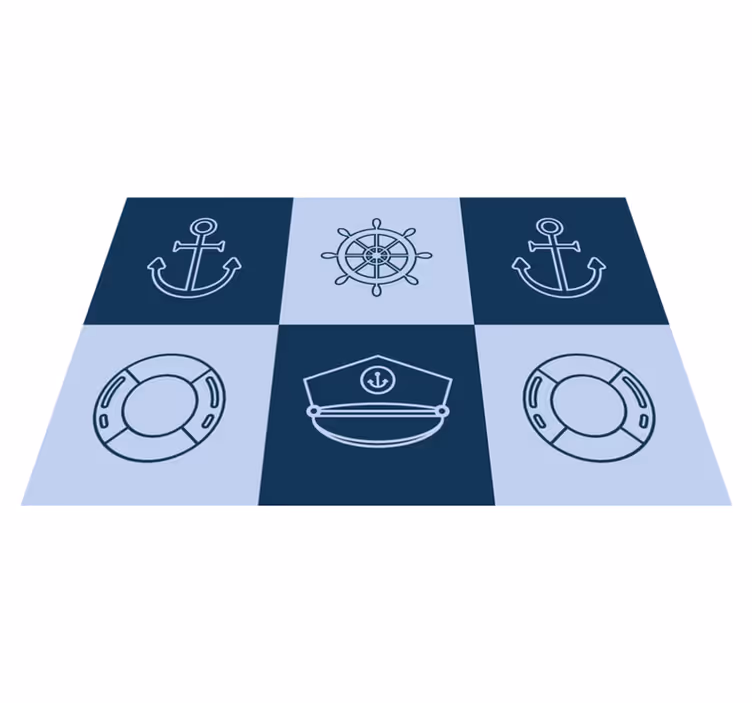 Marina symboler kakel restaurang bordstabletter - Tenstickers