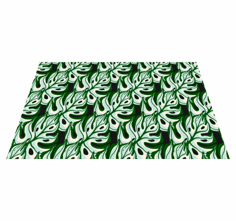 Bordstabletter original med frodig bladmönster - Tenstickers