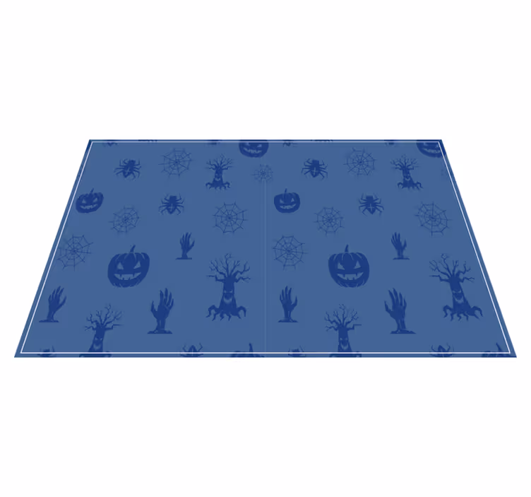 Blå halloween tecken bordstabletter - Tenstickers