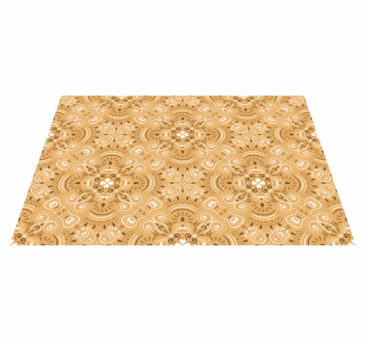 Vintage beige prydnadsmönster bordstabletter - Tenstickers