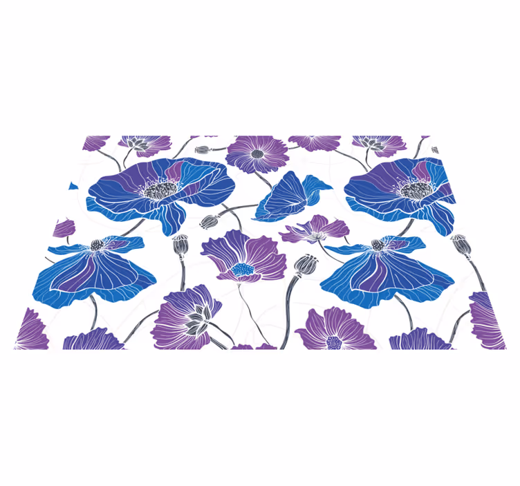 Levande botaniskt mönster bordstabletter - Tenstickers