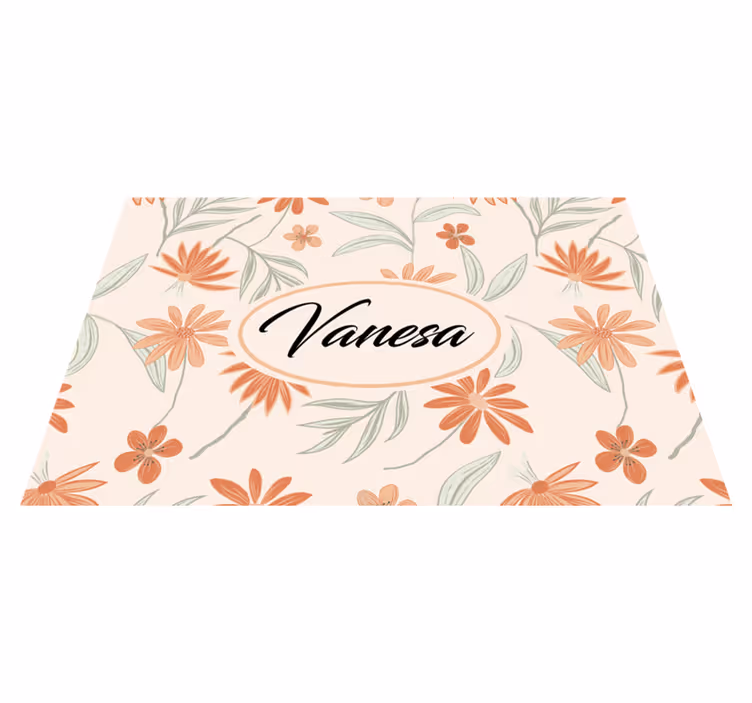 Bordstabletter med namn botaniskt arrangemang - Tenstickers