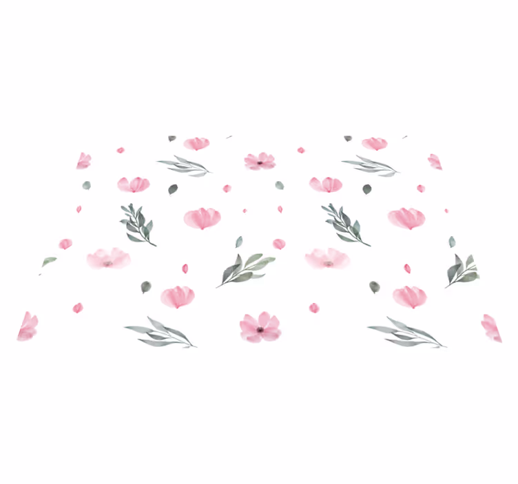 Jul bordstabletter med blommönster i mjuka nyanser - Tenstickers