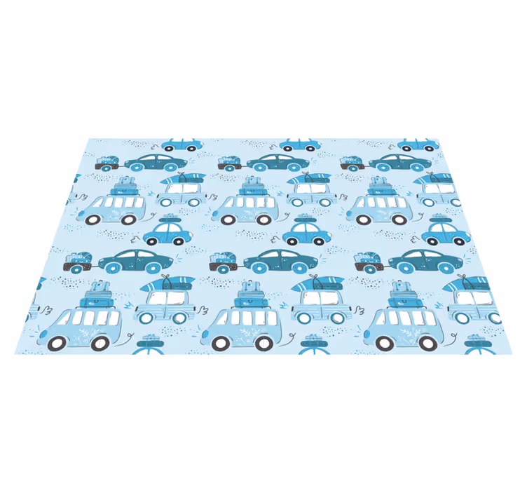 Bordstabletter barnen bilar med bagage - Tenstickers