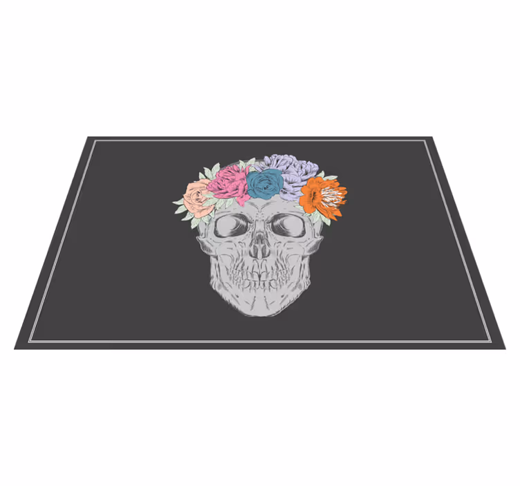 Bordstabletter original skalleblomsterkrans - Tenstickers