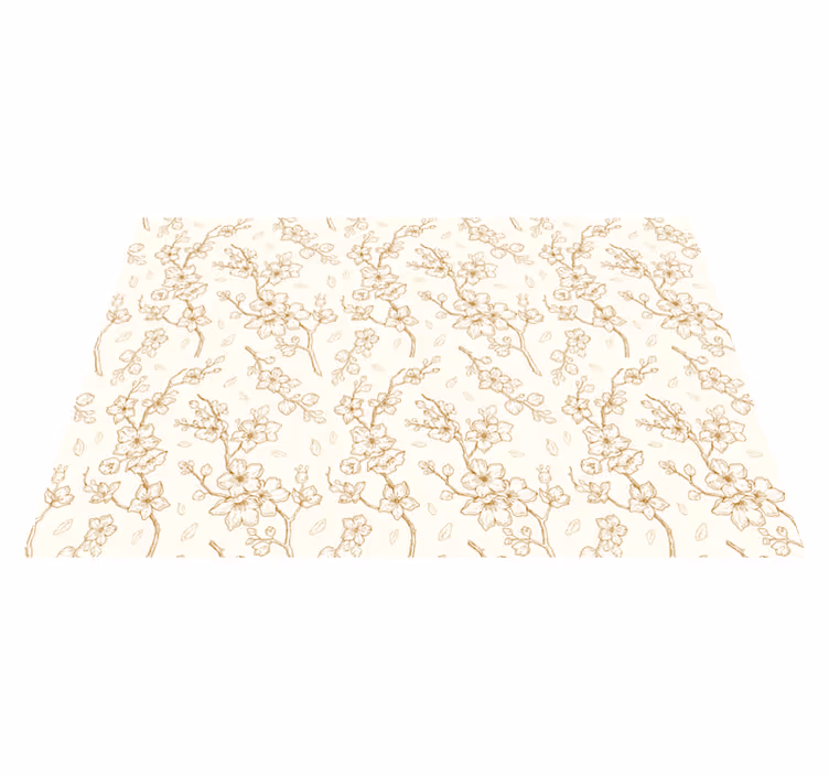 Blommönster elegans bordstabletter - Tenstickers