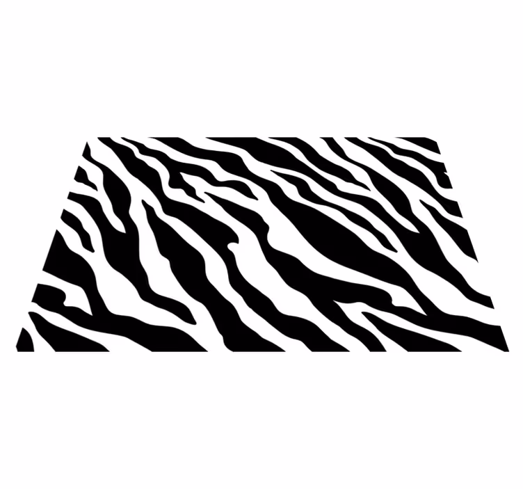 Zebra randmönster bordstabletter - Tenstickers