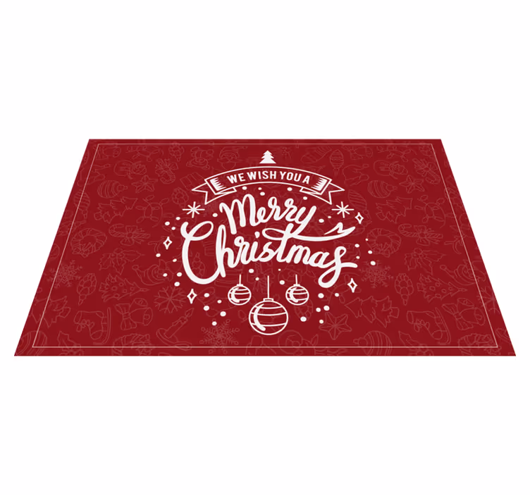 Text och dekorationer god jul bordsmattor - Tenstickers