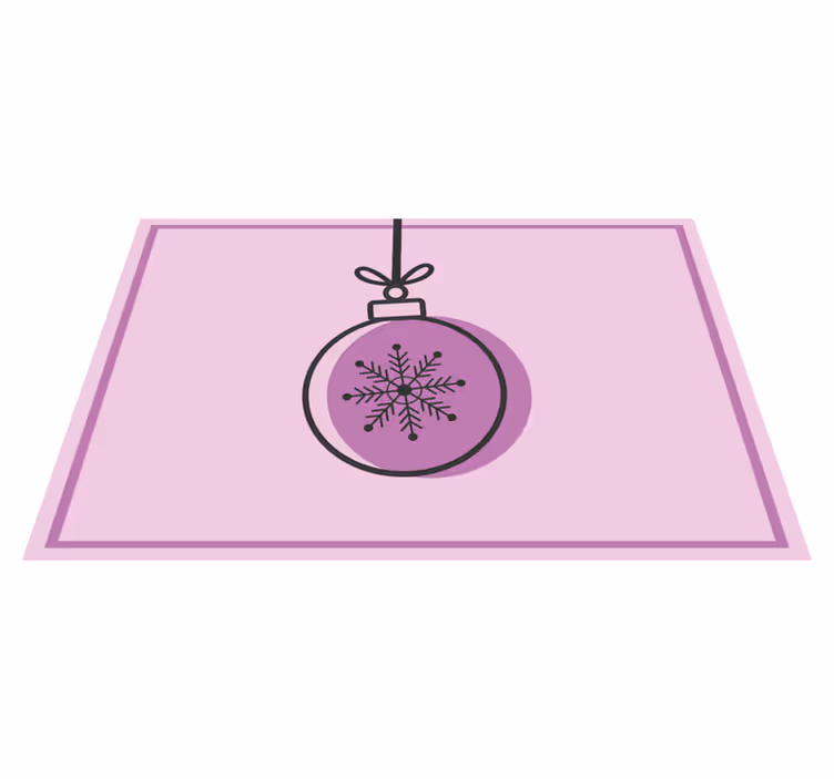 Jul bordstabletter snöflinge ornament illustration - Tenstickers