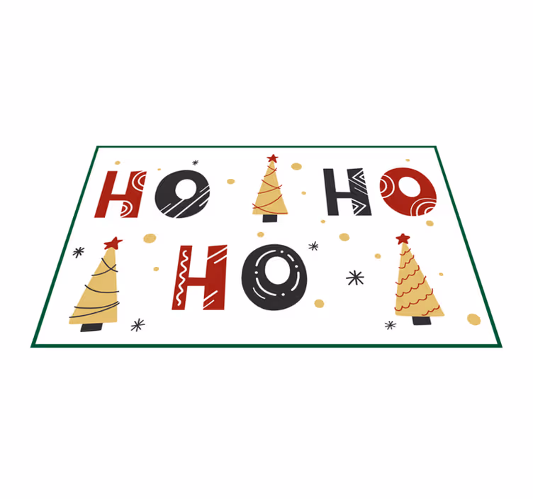 Jul bordstabletter med mönster av julträd - Tenstickers