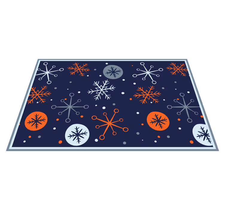 Jul bordstabletter med festliga snöflingemönster - Tenstickers