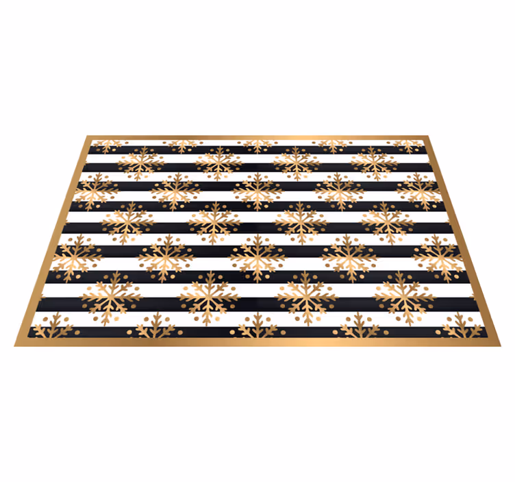 Jul bordstabletter guld snöflinge mönster - Tenstickers