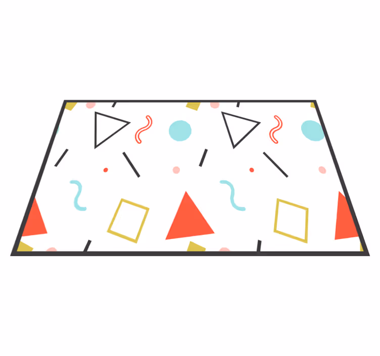 Roliga geometriska former ursprungliga bordstabletter - Tenstickers