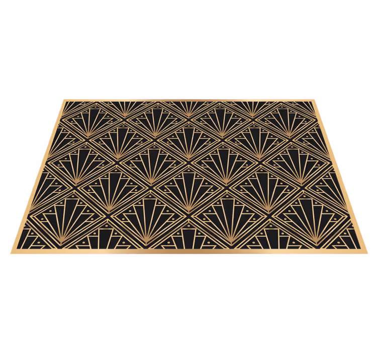 Gyllene och svarta deco eleganta bordstabletter - Tenstickers