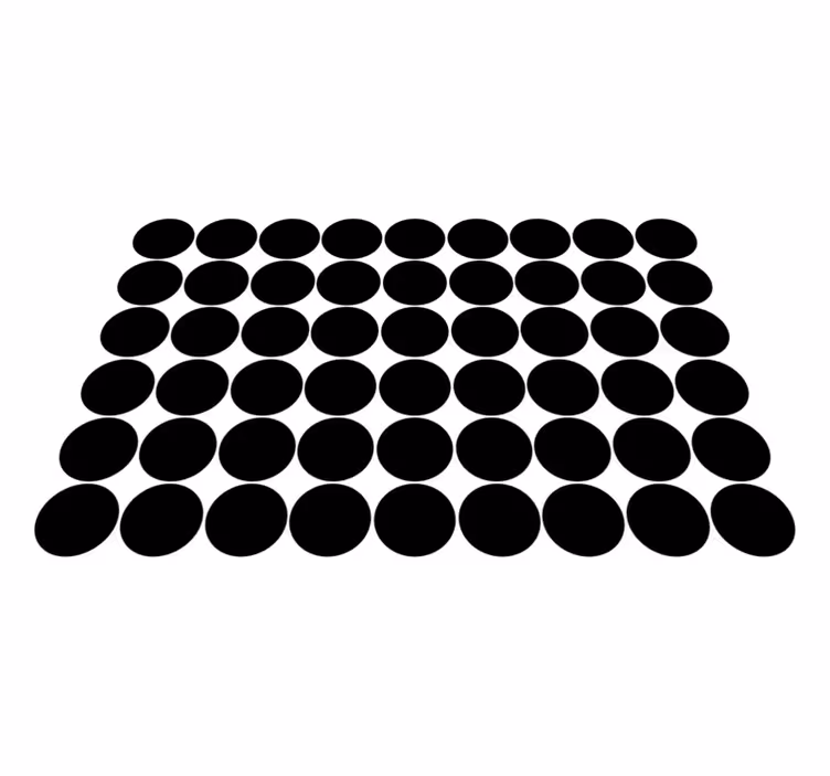 Abstrakt cirkulärt mönster bordstabletter - Tenstickers