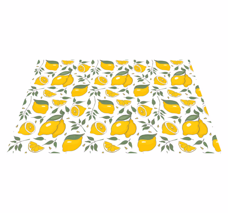 Bordstabletter original livlig citronsmönster - Tenstickers