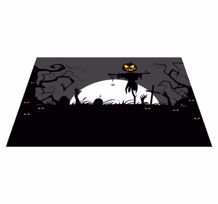 Bordstabletter halloween spöklik pumpa skräddare - Tenstickers
