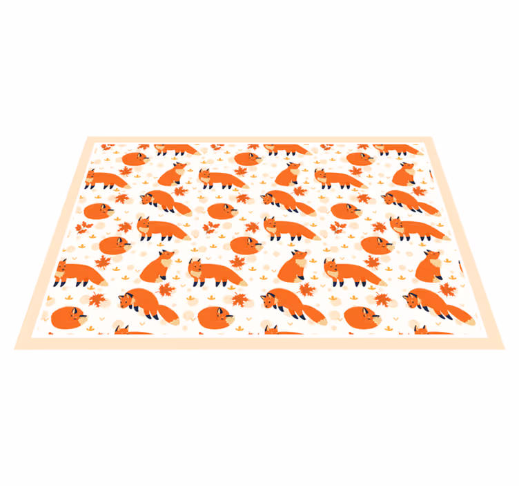 Vackra rävar barn bordstabletter - Tenstickers