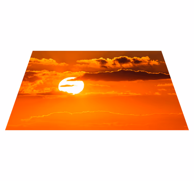 Bordstabletter modernt solnedgångs himmel scen - Tenstickers